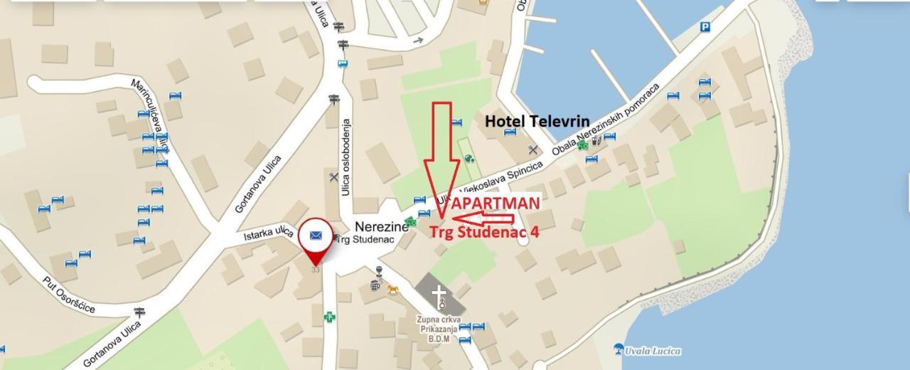 Nerezine Apartmany Centrum Eksteriør bilde